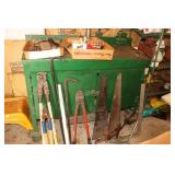 Steel work bench cabinet on wheels 43 X 16 X 38