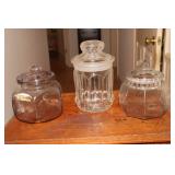 3 Apothecary jars