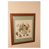 2 Framed Norman Rockwell needlepoint pictures