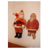 2 Santa figurines - musical one works but is in 2