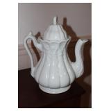 Red Cliff Ironstone coffee pot wheat and hops