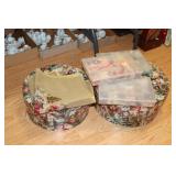 Lot of needlepoint supplies - pattern books,