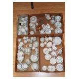 4 Box lots of doll china including casserole