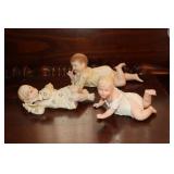 3 Piano babies - One possibly Gebruder Heubach,