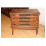 J & P Coats spool cabinet 24.75 X 14.75 X 22.5