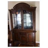 2 pc lighted china cabinet 56x19x89H