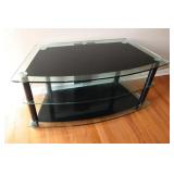 Glass TV stand 43x20x21H