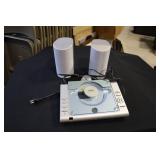 Coby CX-CD375 Cd Stereo System with speakers and