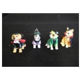 4 Ganz figurines Dracula dog, Frankenstein Dog,