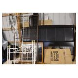 King size bed, Metal Day bed and mirrors