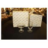 4 Princess House crystal ice tea glasses and 4