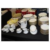 Harmony House Starlight china including platters,