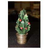 Gorham Sterling base with a Coalport handmade