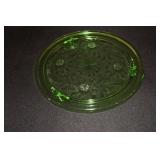 Jeanette Glass green depression sunflower pattern