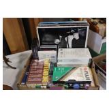 VHS movies and vinyl records