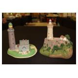 2 Danbury Mint Lighthouses - Portoferraio and