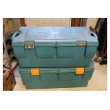 2 Tucker green storage totes