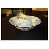 U et C Jardiniere Sarreguemines wash bowl and
