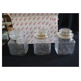 Princess House Fantasia 4pc canister set in box