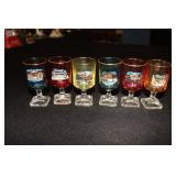 6 Souvenir shot/cordial glasses from Rome Italy