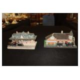2 Danbury Mint train stations - Lockport (train