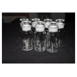 7 Wheaton Apothecary jars with lids