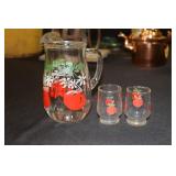 Bartlett Collins tomato print pitcher with 2