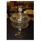 US Glass Dakota pattern pedestal candy dish