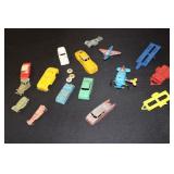 Toy lot - wind up training plane, Tootsie Toy,