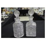 2 Crystal decanters