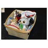 Basket of Ganz ornaments