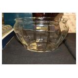 Princess House handblown crystal salad bowl