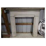 Wood fireplace mantel 54" x 51 1/2" tall