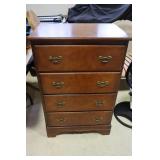 4 Drawer solid wood dresser 26 x 17 x 39 H