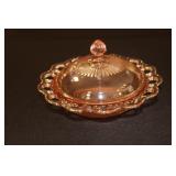 Hocking Glass Co Old Colony pink depression