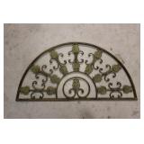 Metal half round decorative wall hanging