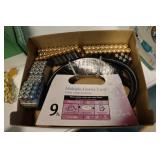 Box lot - Kodak and Polaroid Batteries and 9 ft