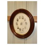 Framed Civil War print of Lt. Genl. T. J.