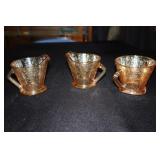 2 Jeanette Floragold Louisa creamers and one