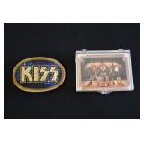 KISS belt buckle 1978 Pacifica Mfg with collector