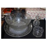 Princess House Fantasia  glassware lot 2 13"