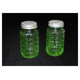 Anchor Hocking uranium green depression glass