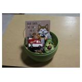 Egg container with Ganz and other ornaments