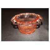 Hocking Glass Co Old Colony pink depression glass