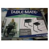 Tablemate adjustable table with cup holder