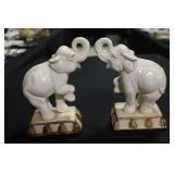 2 Fitz & Floyd elephant figurines