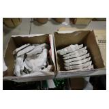 2 boxes of plaster horse heads