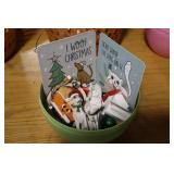 Egg container with Ganz and other ornaments