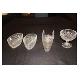 Princess House lead crystal knife holder, 2