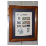 Civil War postage stamp collection